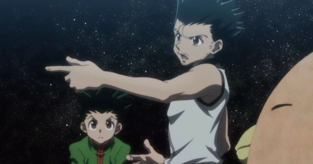 Gon talks with Ging