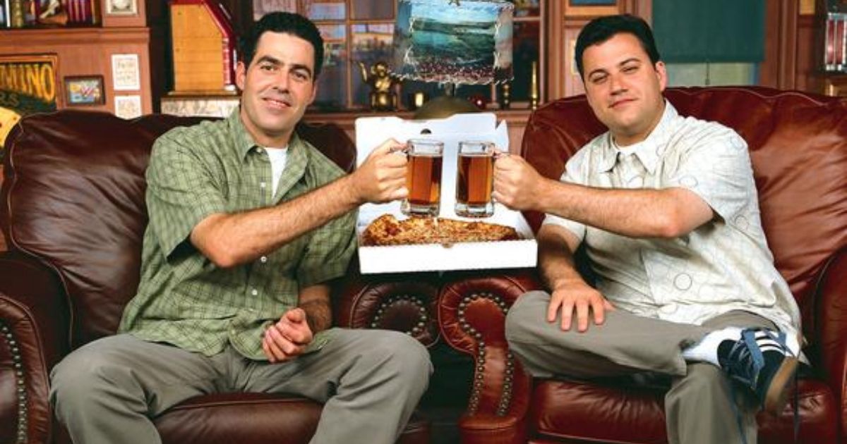 Jimmy Kimmel and Adam Carolla in The Man Show