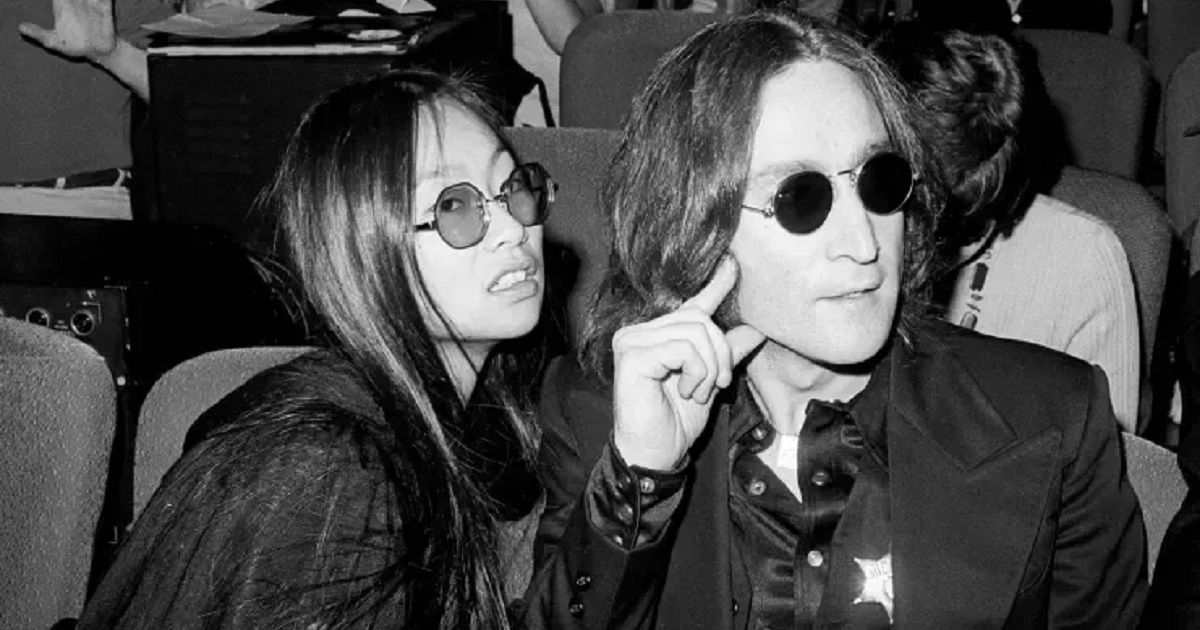 John Lennon and May Pang