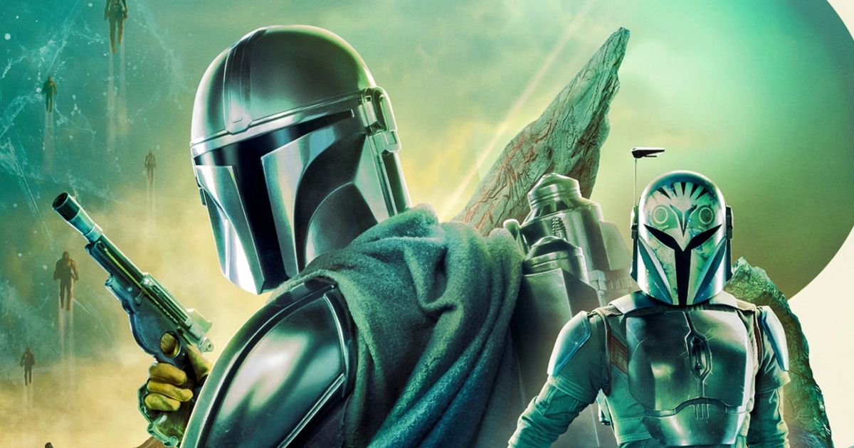 Promotional art for the third season of the Star Wars Disney+ series, The Mandalorian