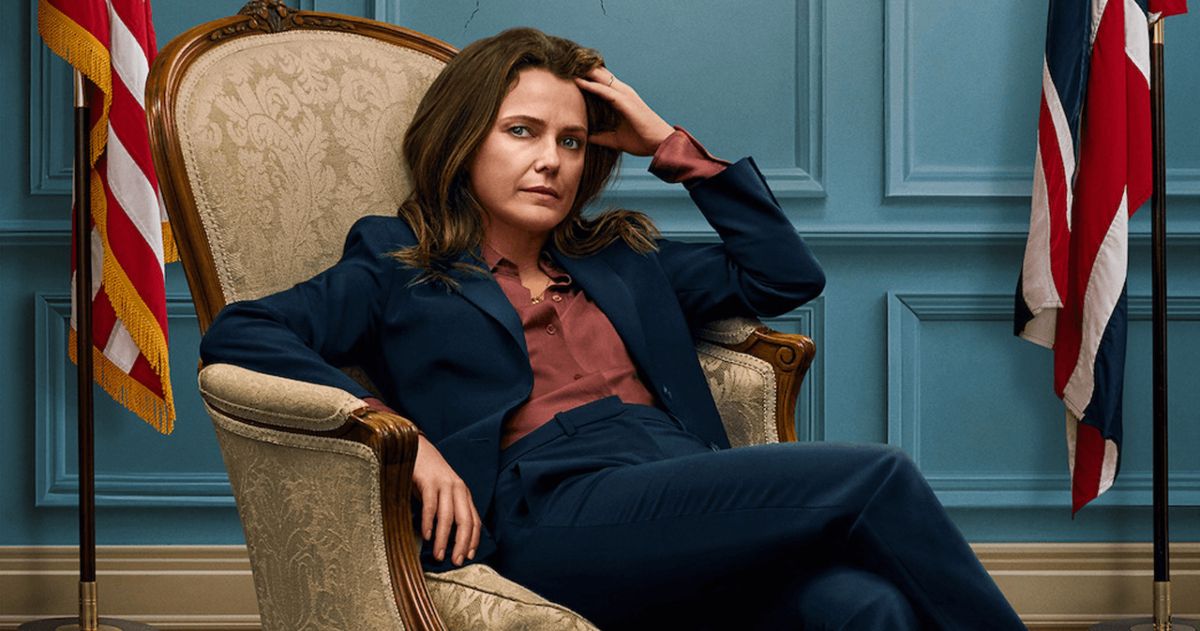 Keri Russell The Diplomat Kate Wyler Blue Suit