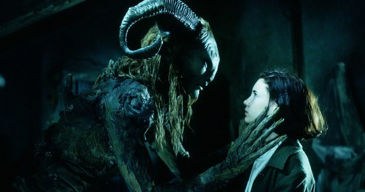 The faun and Ofelia in Pan's Labyrinth