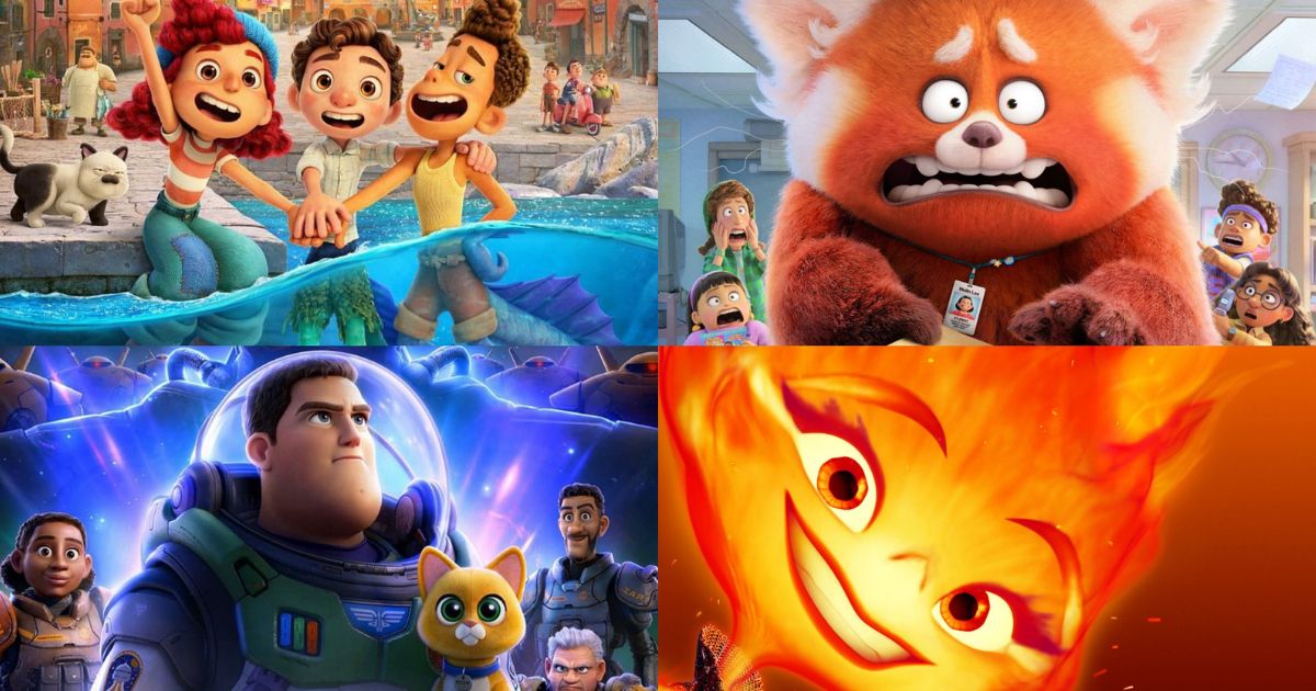 Pixar 2020s films: Luca, Turning Red, Lightyear, Elemental