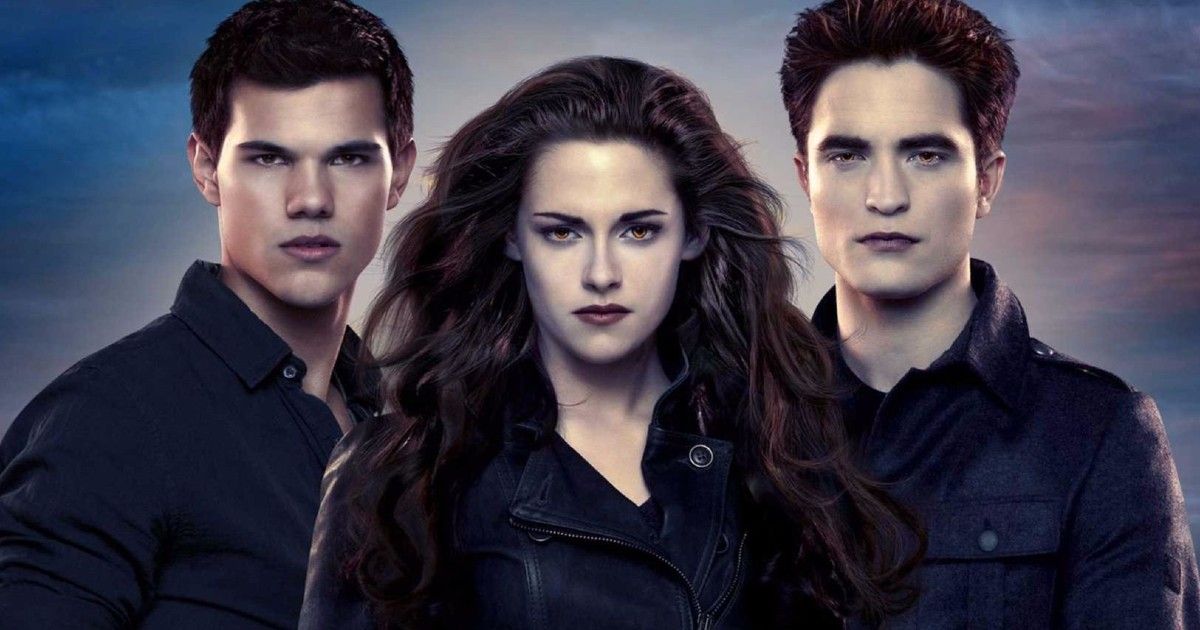 Jacob, Bella and Edward from The Twilight Saga