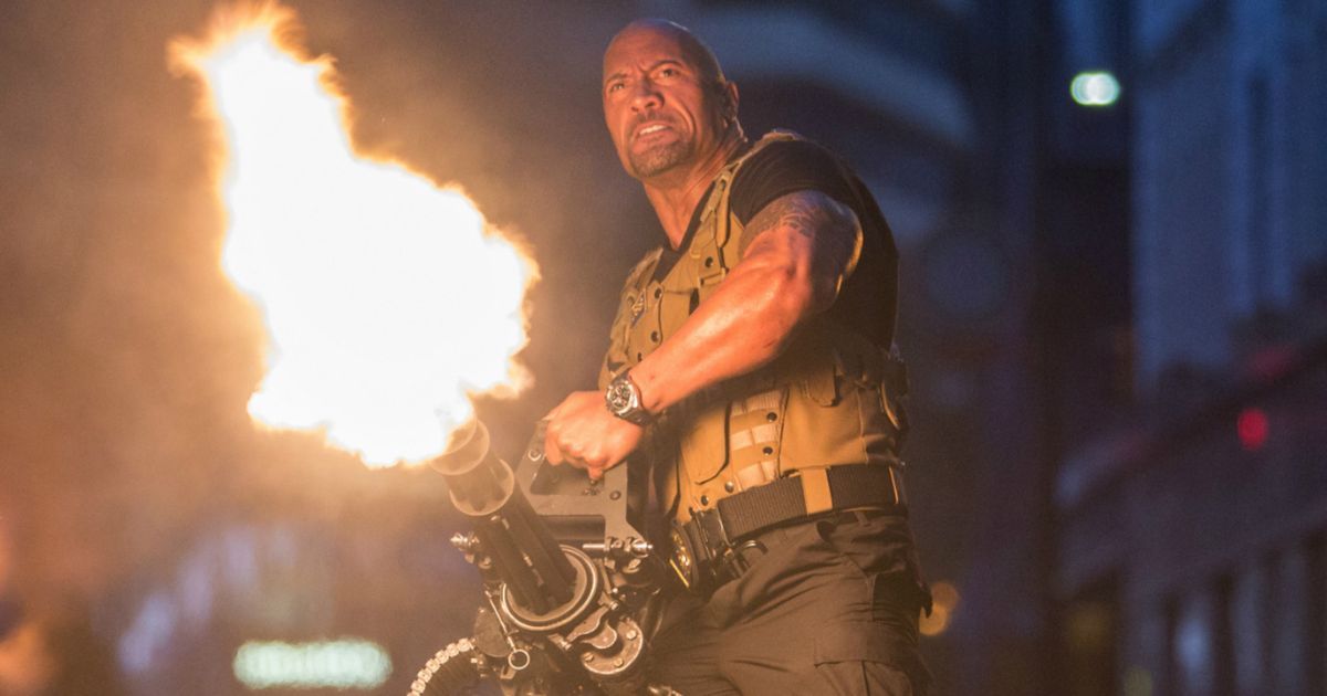 The Rock in Furious 7 