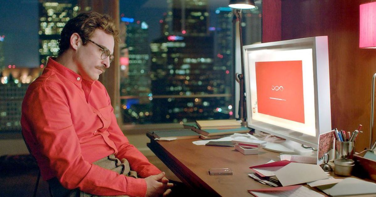 Joaquin Phoenix em Her, de Spike Jonze