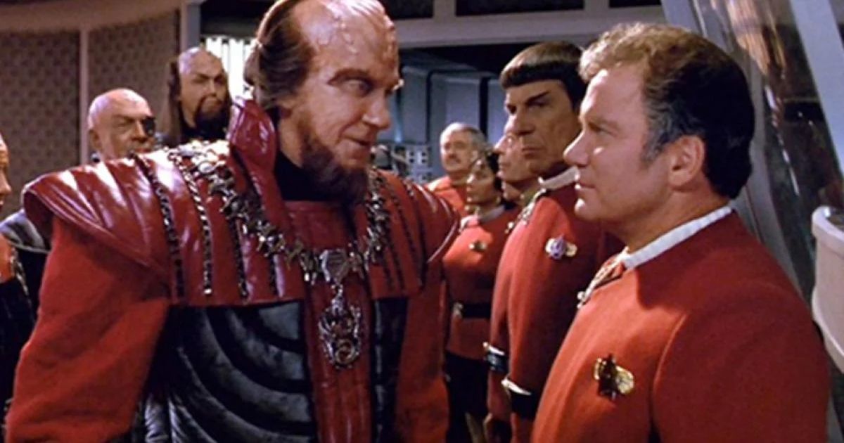 David Warner and William Shatner in Star Trek VI: The Undiscovered Country
