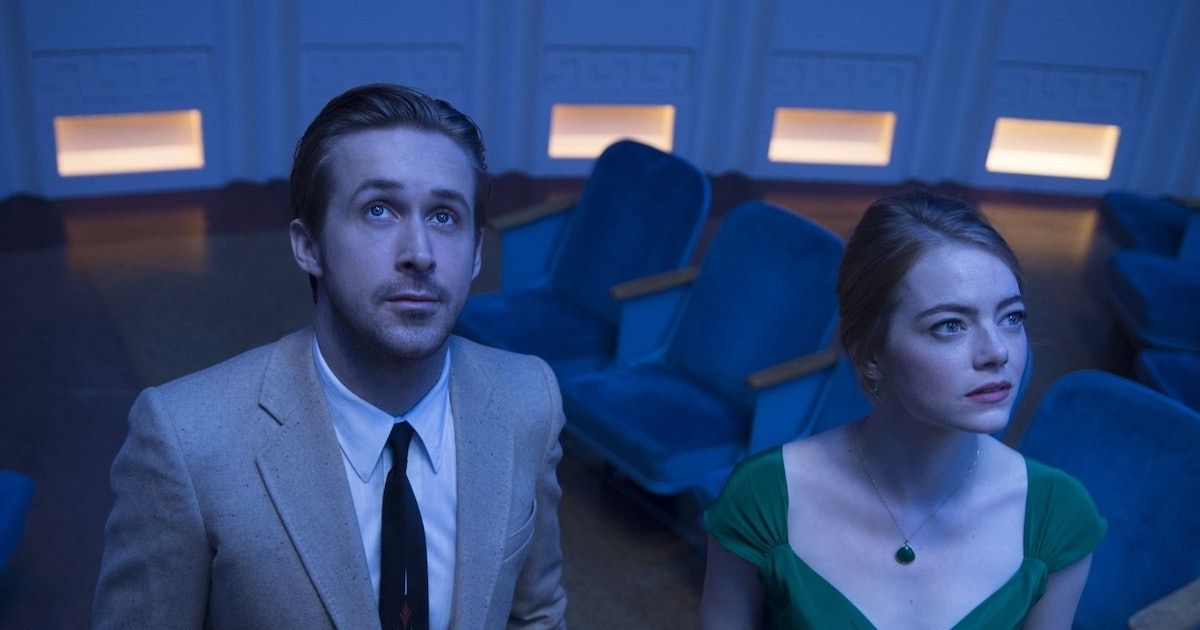  Ryan Gosling and Emma Stone in La La Land. 