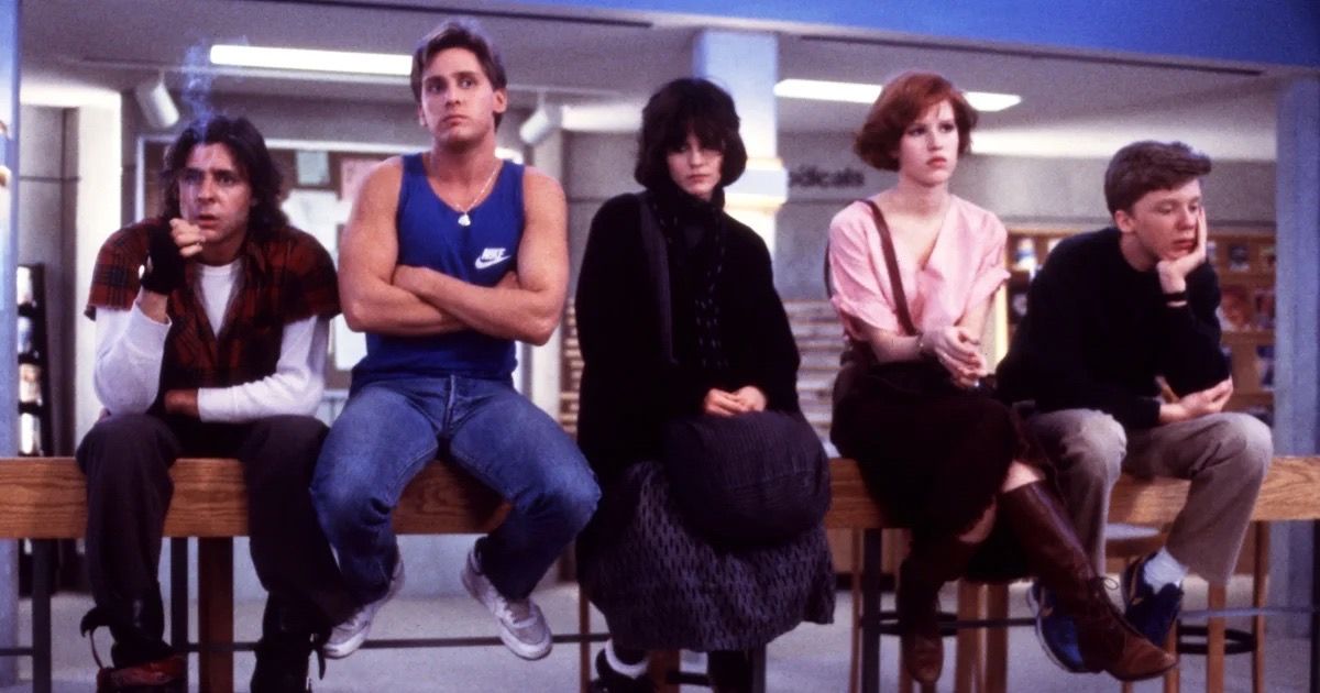 The Breakfast Club in detention in The Breakfast Club.