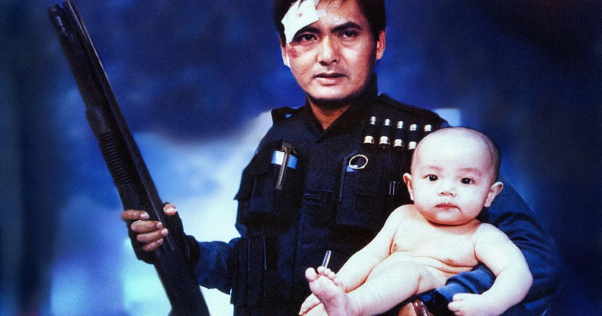 Chow Yun-Fat and a Baby in Hard Boiled