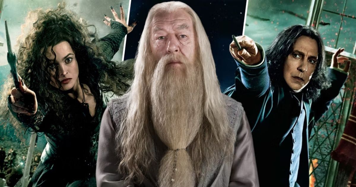 Dumbledore, Bellatrix, Snape