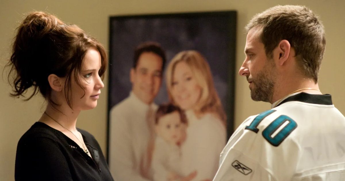 Jennifer Lawrence as Tiffany and Bradley Cooper as Pat in Silver Linings Playbook