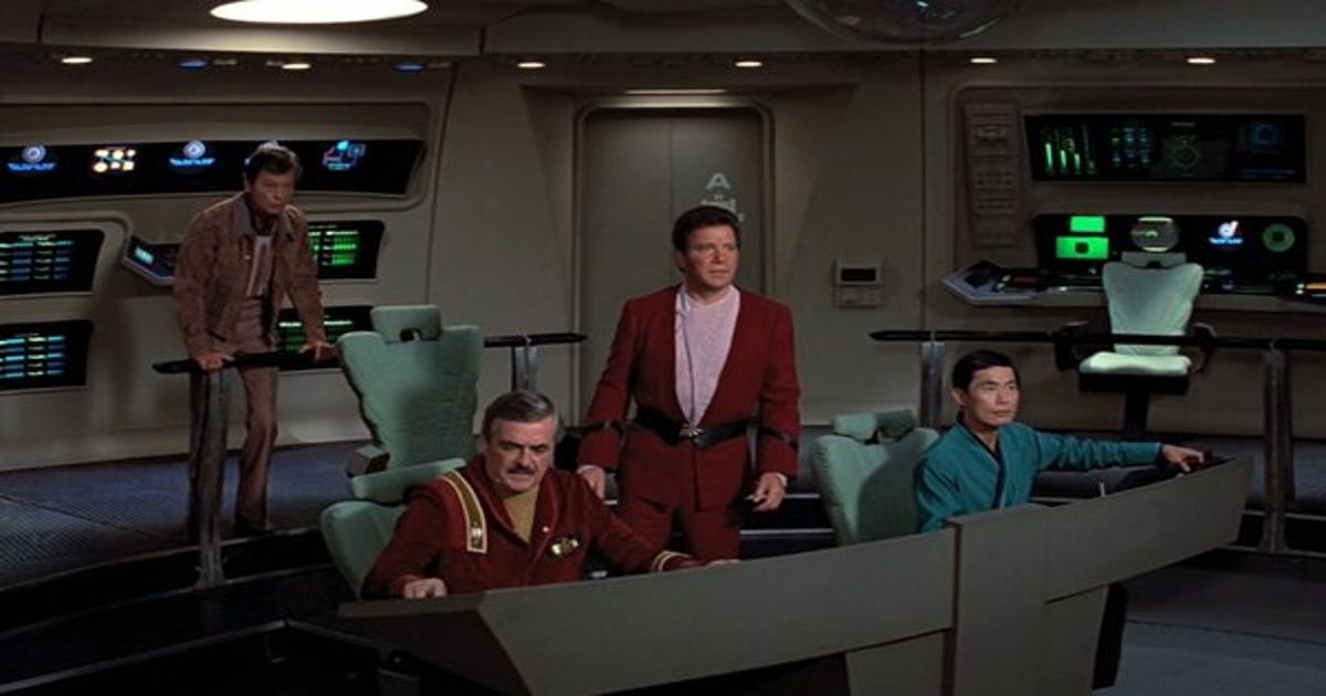 William Shatner as Captain Kirk in Star Trek III: The Search for Spock