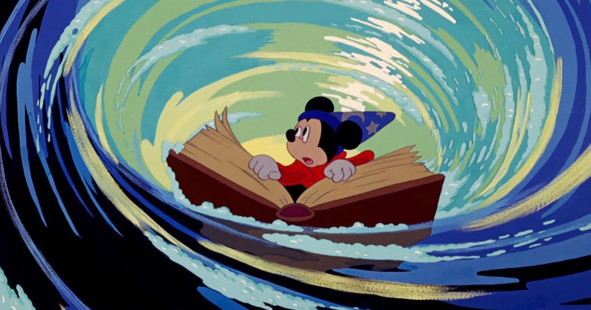 Mickey Mouse in Fantasia.