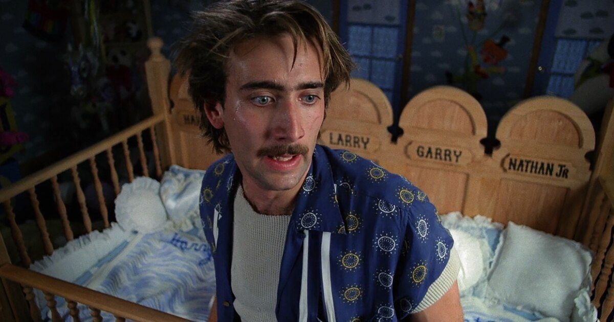 Nicolas Cage kidnapping scene in Raising Arizona 