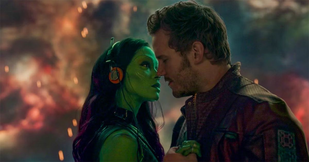 Star-Lord and Gamora in Guardians of the Galaxy Vol. 2