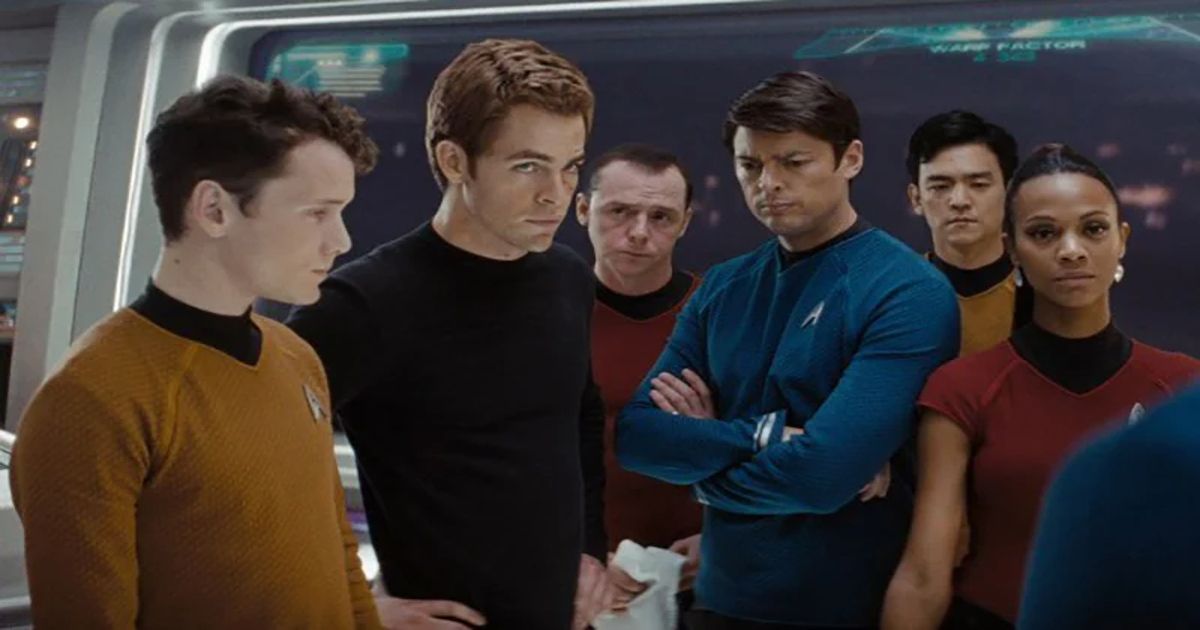 Anton Yelchin and Chris Pine in Star Trek