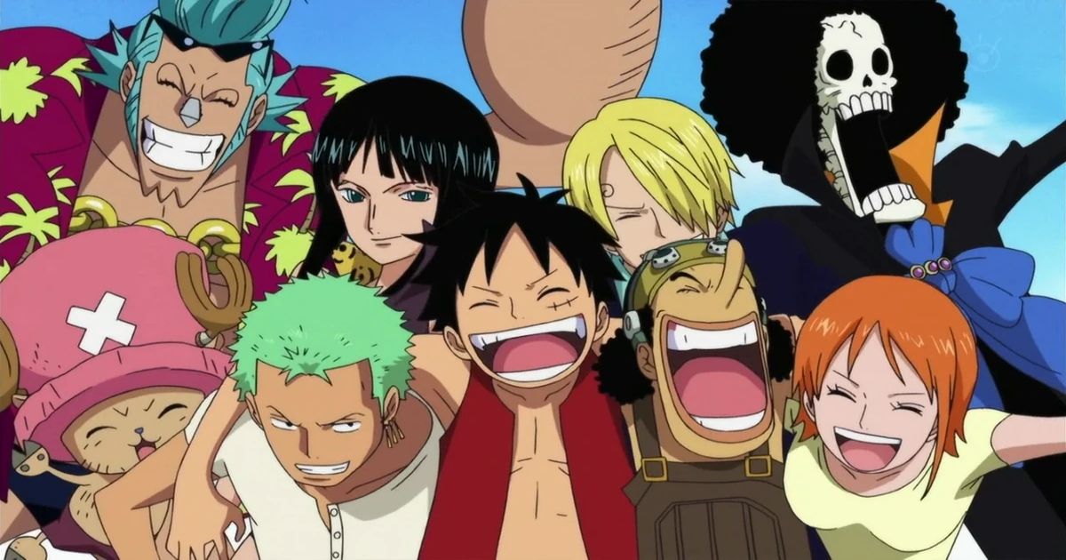 The straw hat pirates from One Piece.