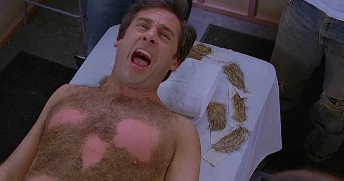 Andy is waxed in The 40-Year-Old Virgin