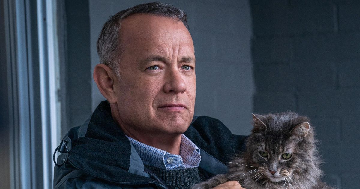 Tom Hanks in A Man Called Otto cat