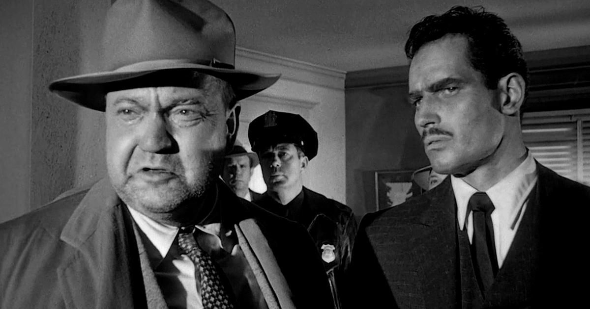 Orson Welles and Charlton Heston in Touch of Evil