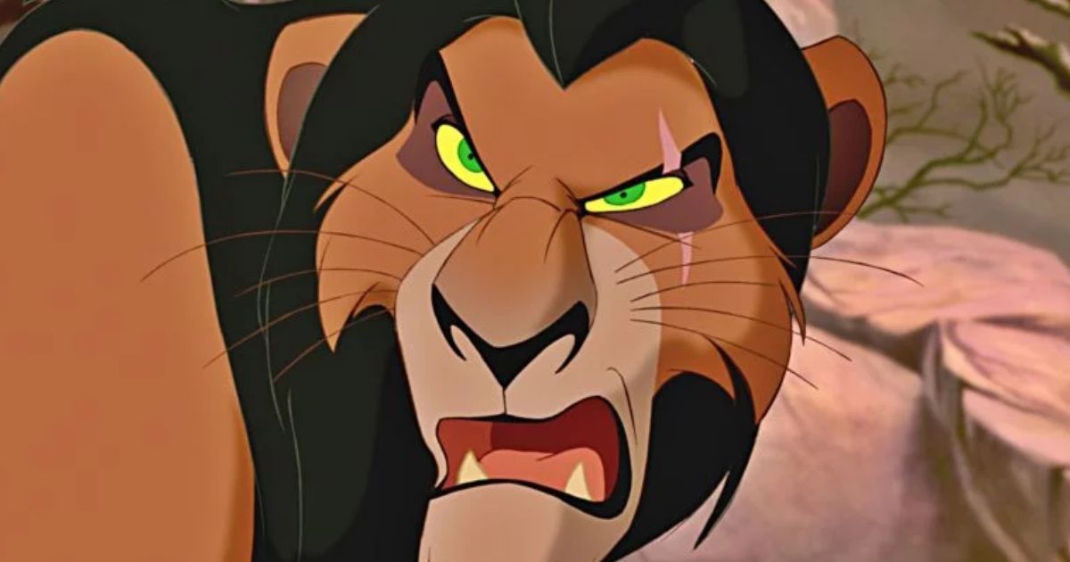 The villain, Scar, as seen in The Lion King