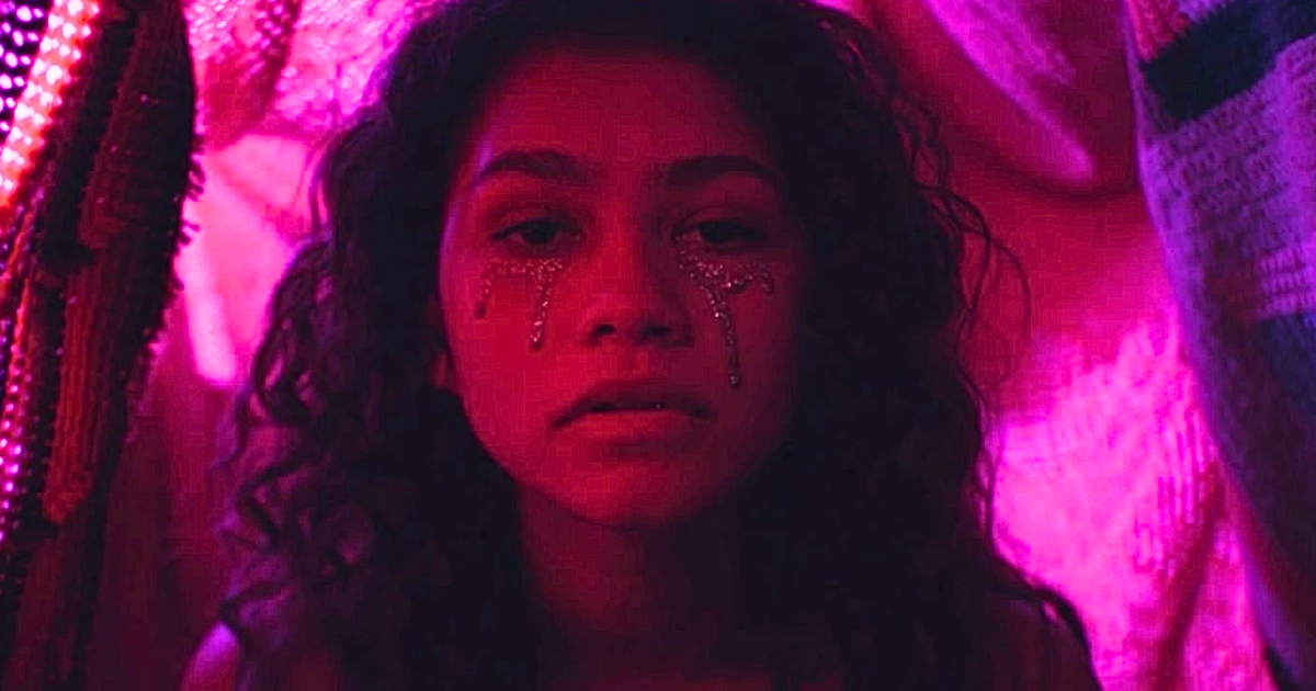 Zendaya como Rue em Euphoria