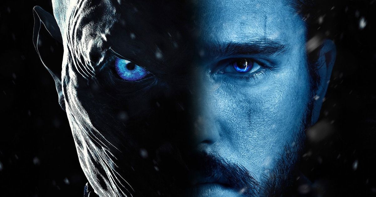 Jon Snow and The Night King. 