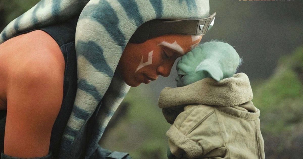 Ahsoka Tano and Grogu in the Star Wars series The Mandalorian on Disney+