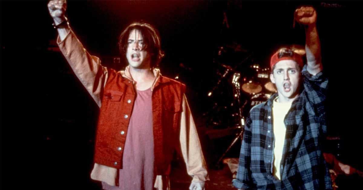 Keanu Reeves and Alex Winter in Bill & Ted's Bogus Journey