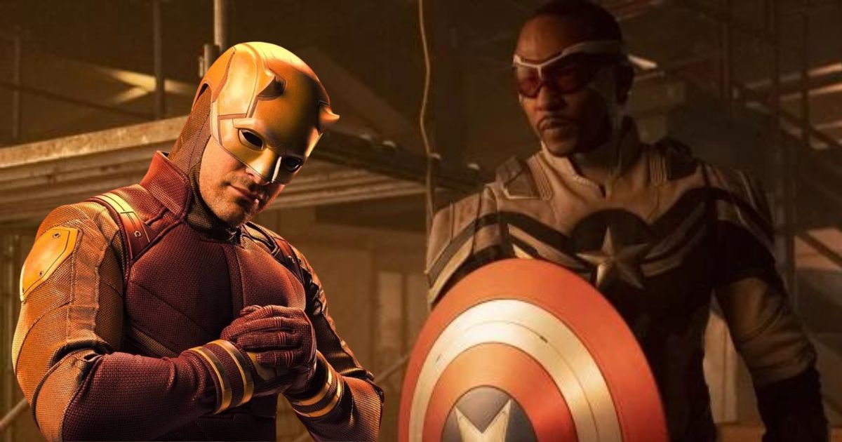 Charlie Cox as Daredevil and Anothny Mackie as Sam Wilson aka Captain America