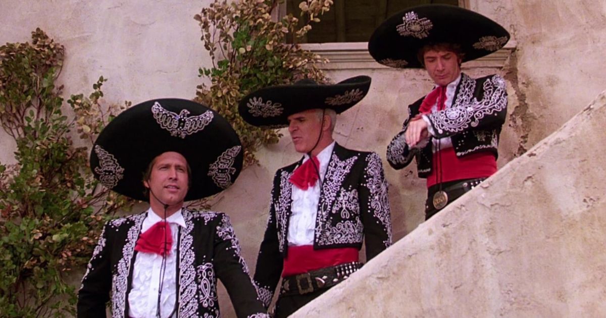 Chevy Chase, Steve Martin, and Martin Short in Three Amigos