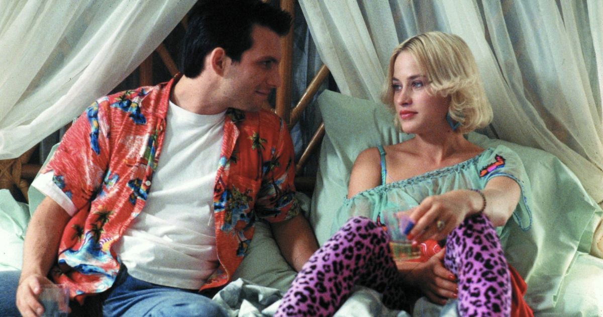 Christian Slater and Patricia Arquette as Clarence and Alabama in True Romance