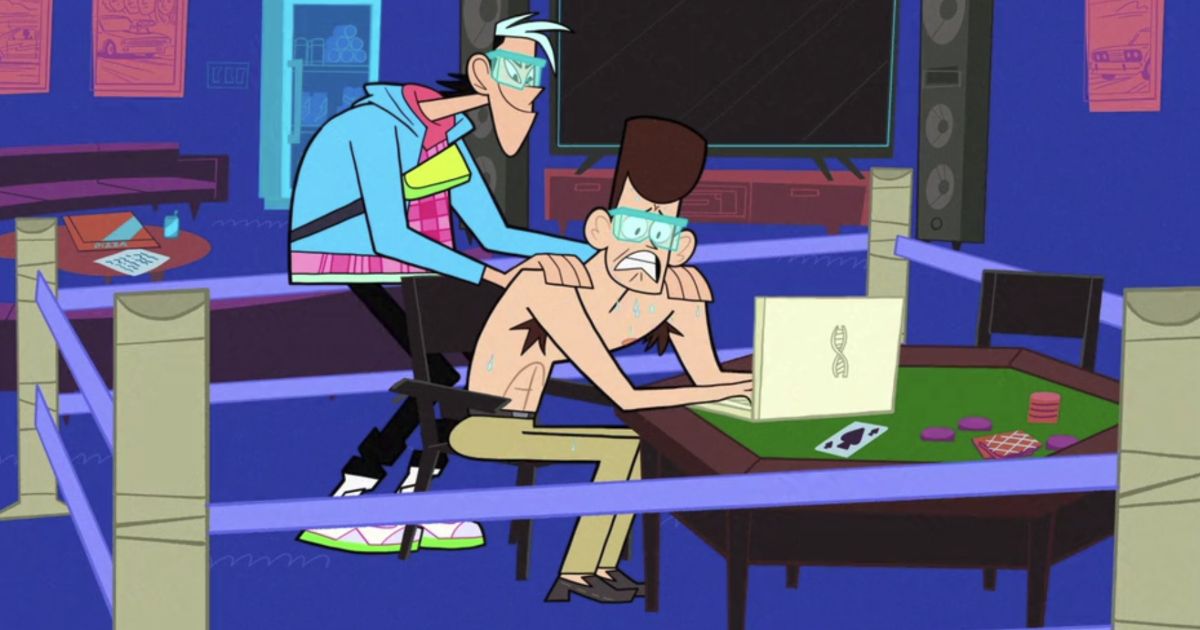Confucius (Kelvin Yu) and JFK (Christopher Miller) in Max's Clone High (2023)