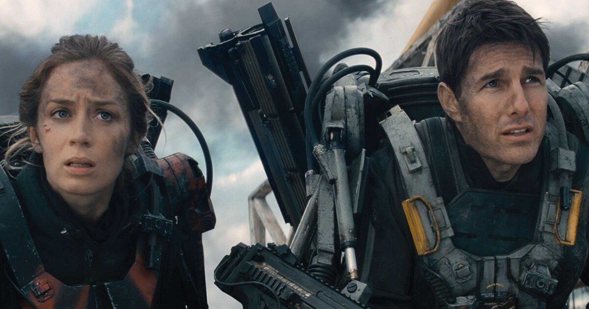 Emily Blunt and Tom Cruise in Edge of Tomorrow