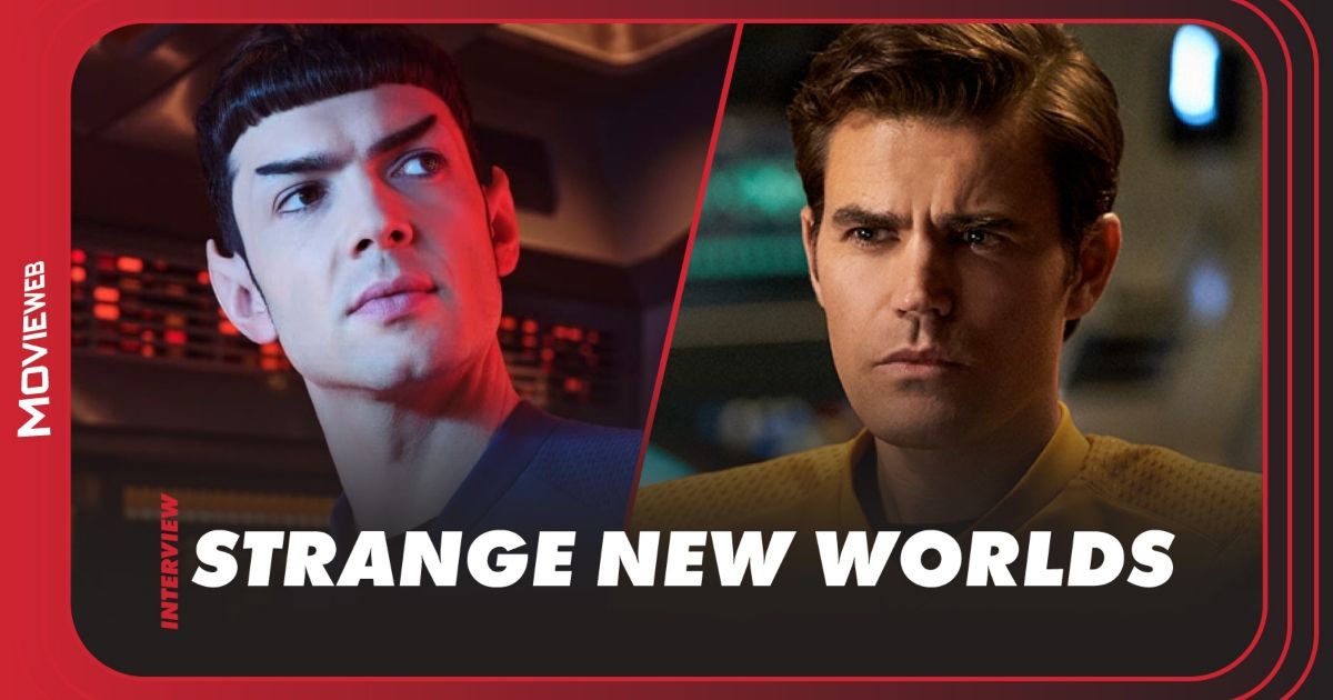 Ethan Peck as Spock and Paul Wesley as Kirk in Star Trek Strange New Worlds