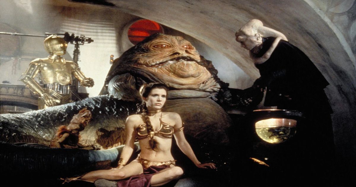 jabba the hutt and princess leia