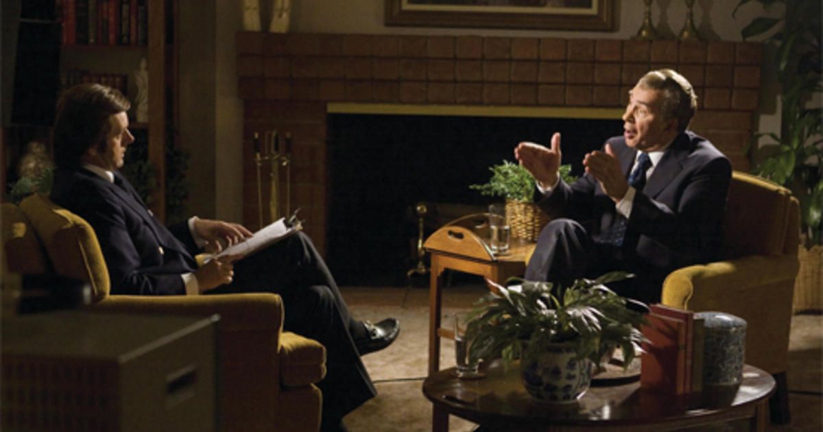 Michael Sheen and Frank Langella in Frost/Nixon