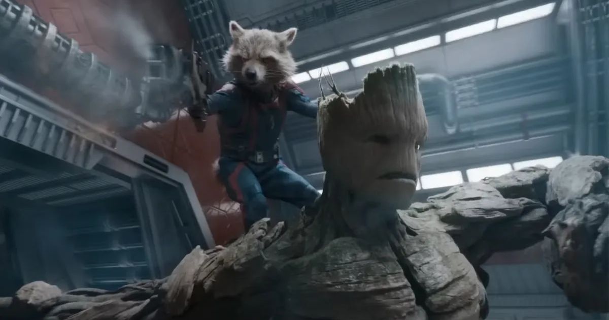 Rocket Raccoon and Groot in Guardians of the Galaxy Vol. 3