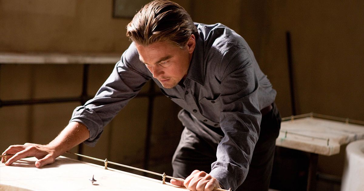 Leonadro DiCaprio in a scene from Christopher Nolan's Inception