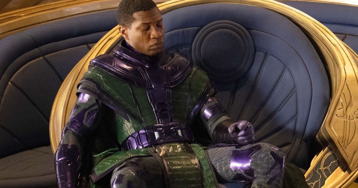 Jonathan Majors como Kang, o Conquistador em Homem-Formiga e a Vespa: Quantumania