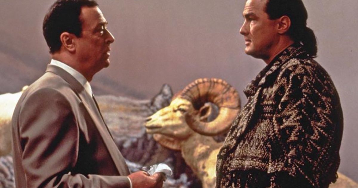 Michael Caine and Steven Seagal in On Deadly Ground