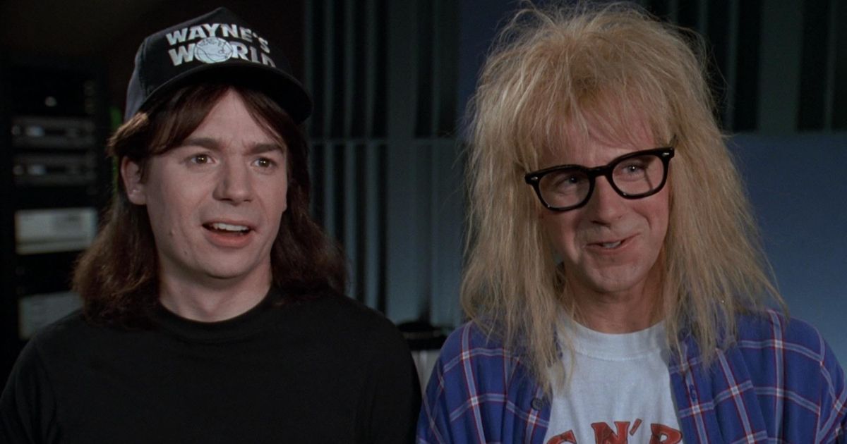 Mike Myers and Dana Carvey in Wayne's World (1992)