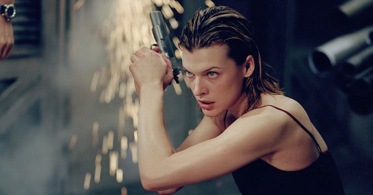 Milla Jovovich as Alice in Resident Evil (2002)