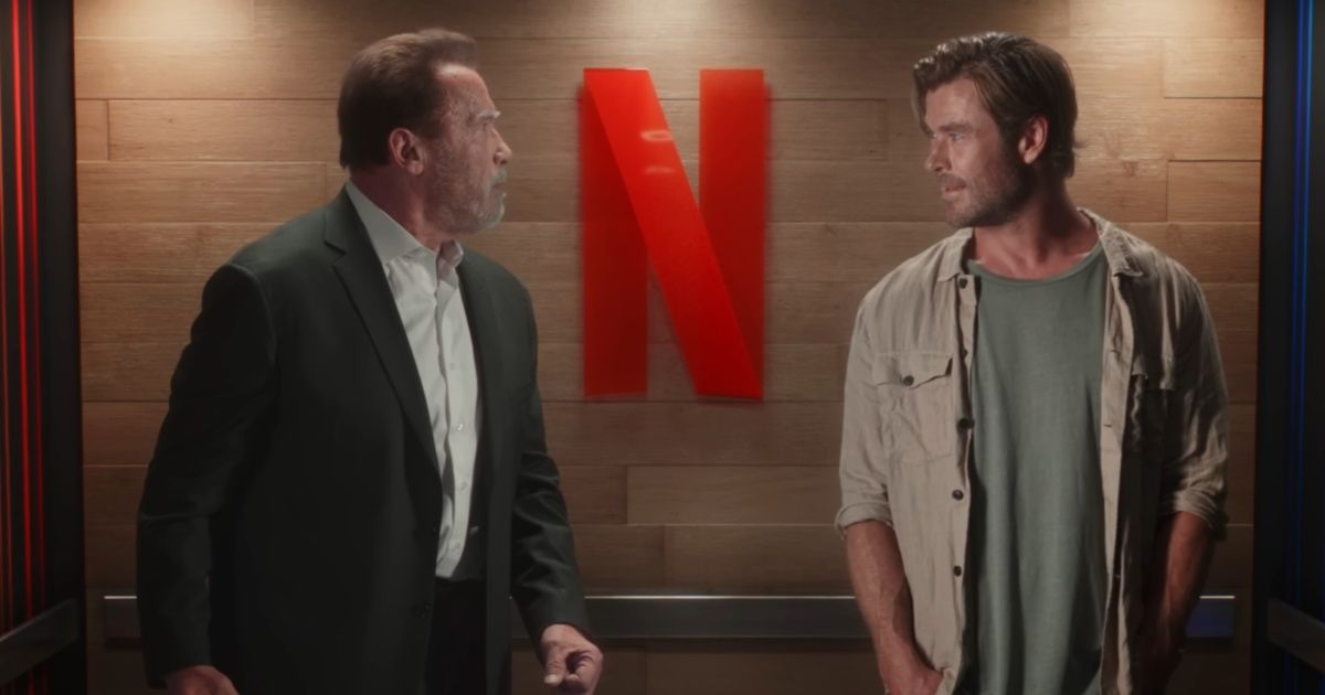 Netflix Elevator Arnold Schwarzenegger