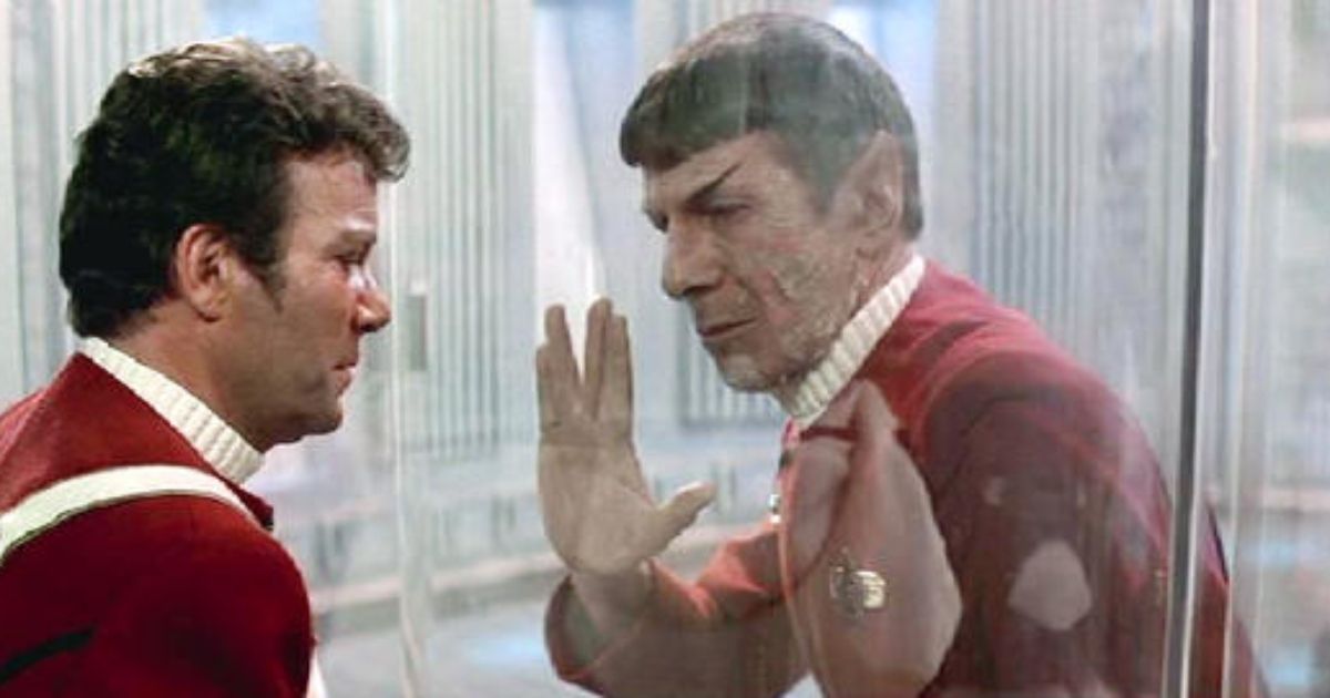 Nimoy and Shatner in Star Trek II