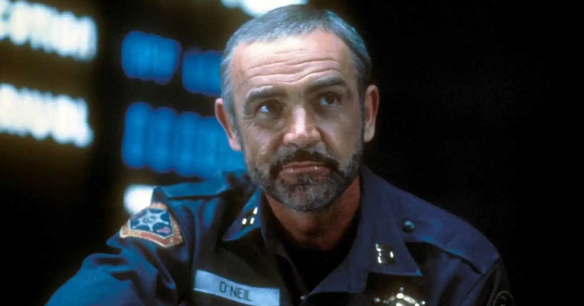 Sean Connery dans le rôle du maréchal William T. O'Niel dans Outland