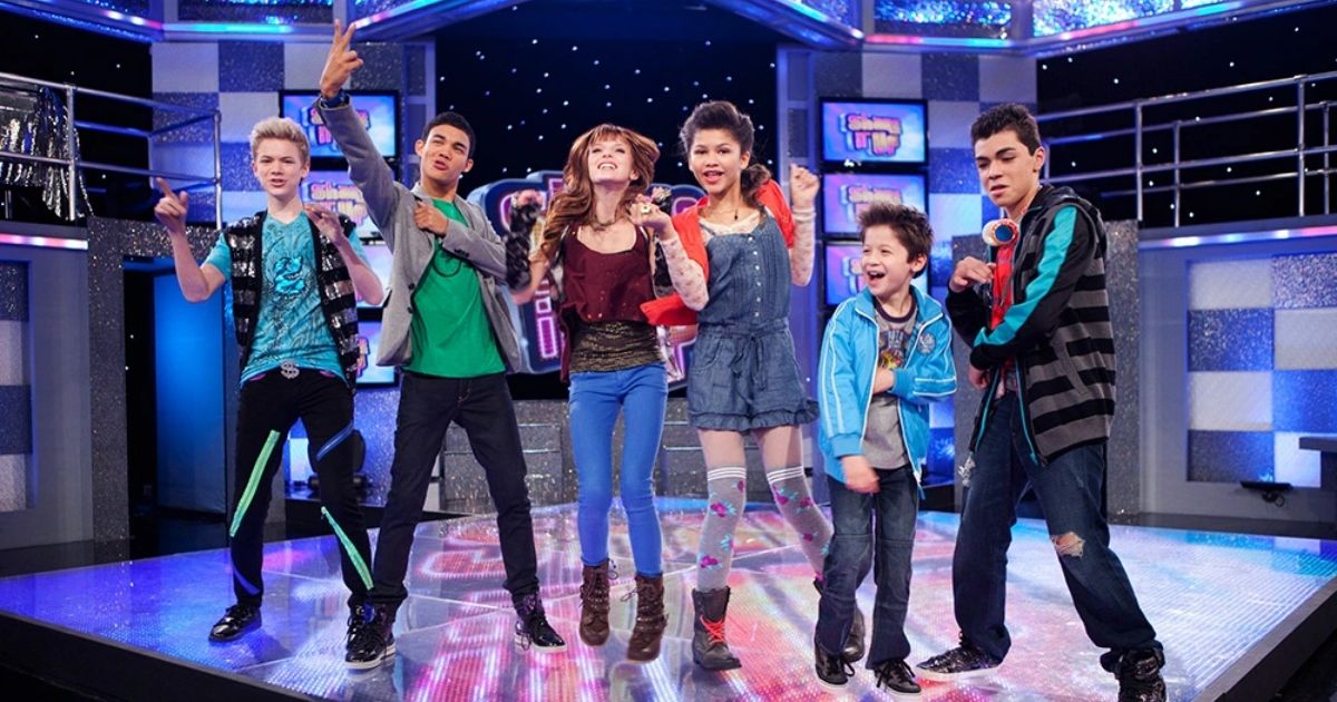 Some of the Shake It Up cast on stage