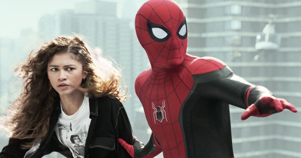 Spider-Man protecting a young girl