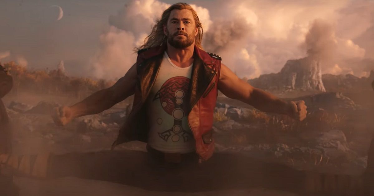 Chris Hemsworth em Thor: Amor e Trovão da Marvel